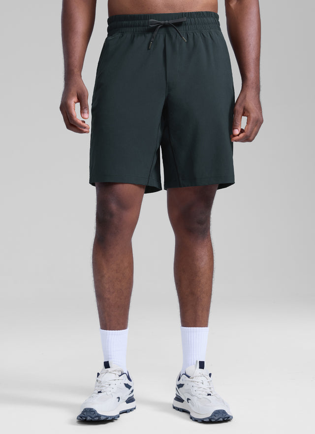 CRZ YOGA Men's Train Relaxed Fit Feathery-Fit Linerless Shorts 9'' Melanite