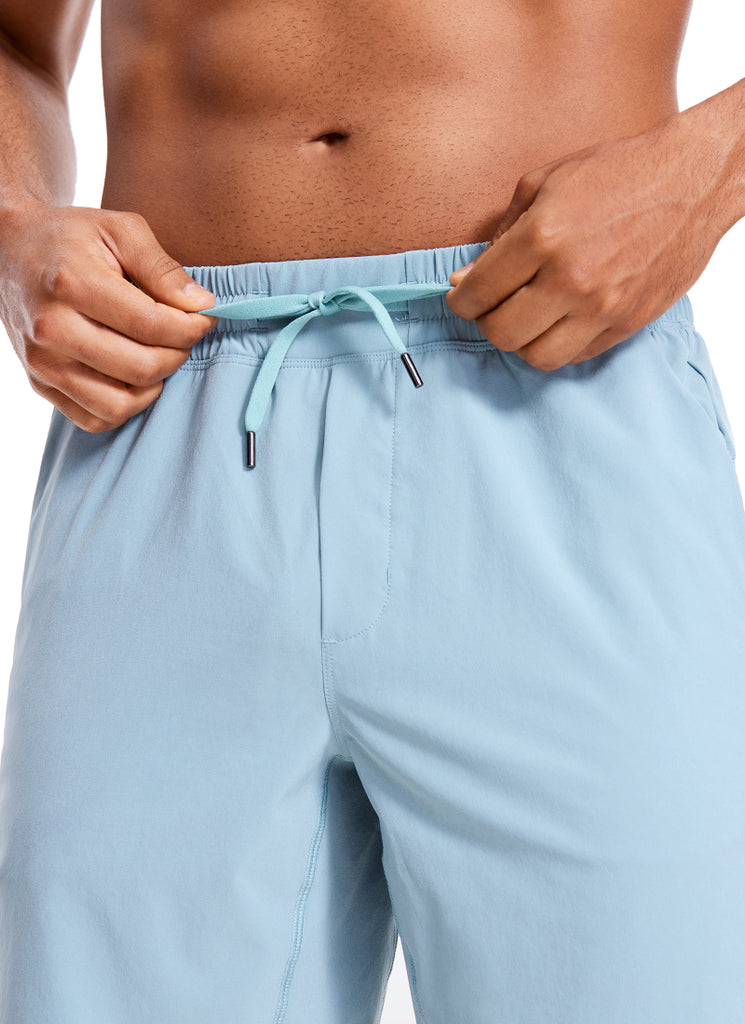 CRZ YOGA Men's Train Relaxed Fit Feathery-Fit Linerless Shorts 9'' Melanite