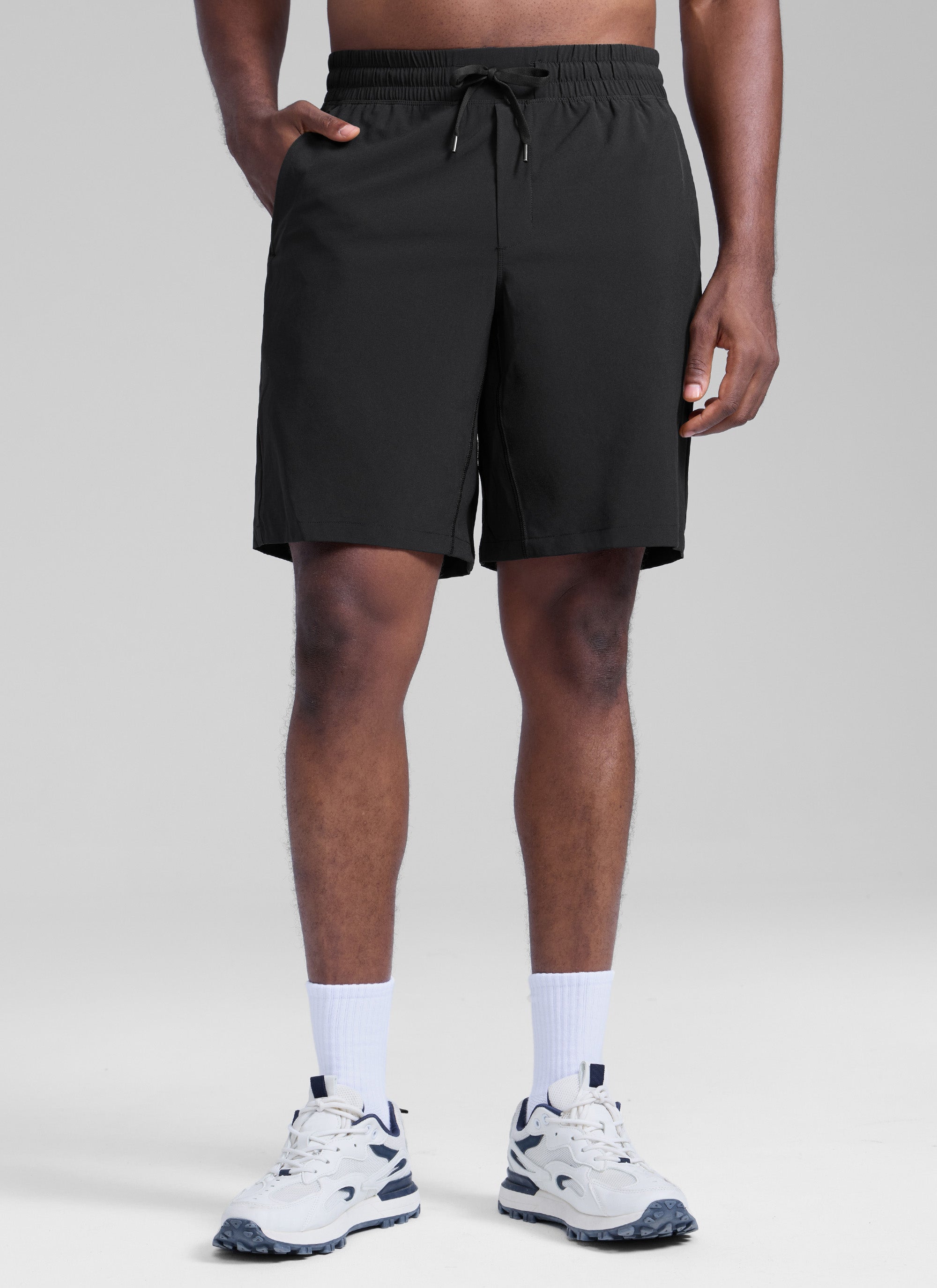 CRZ YOGA Men's Train Relaxed Fit Feathery-Fit Linerless Shorts 9'' True Navy