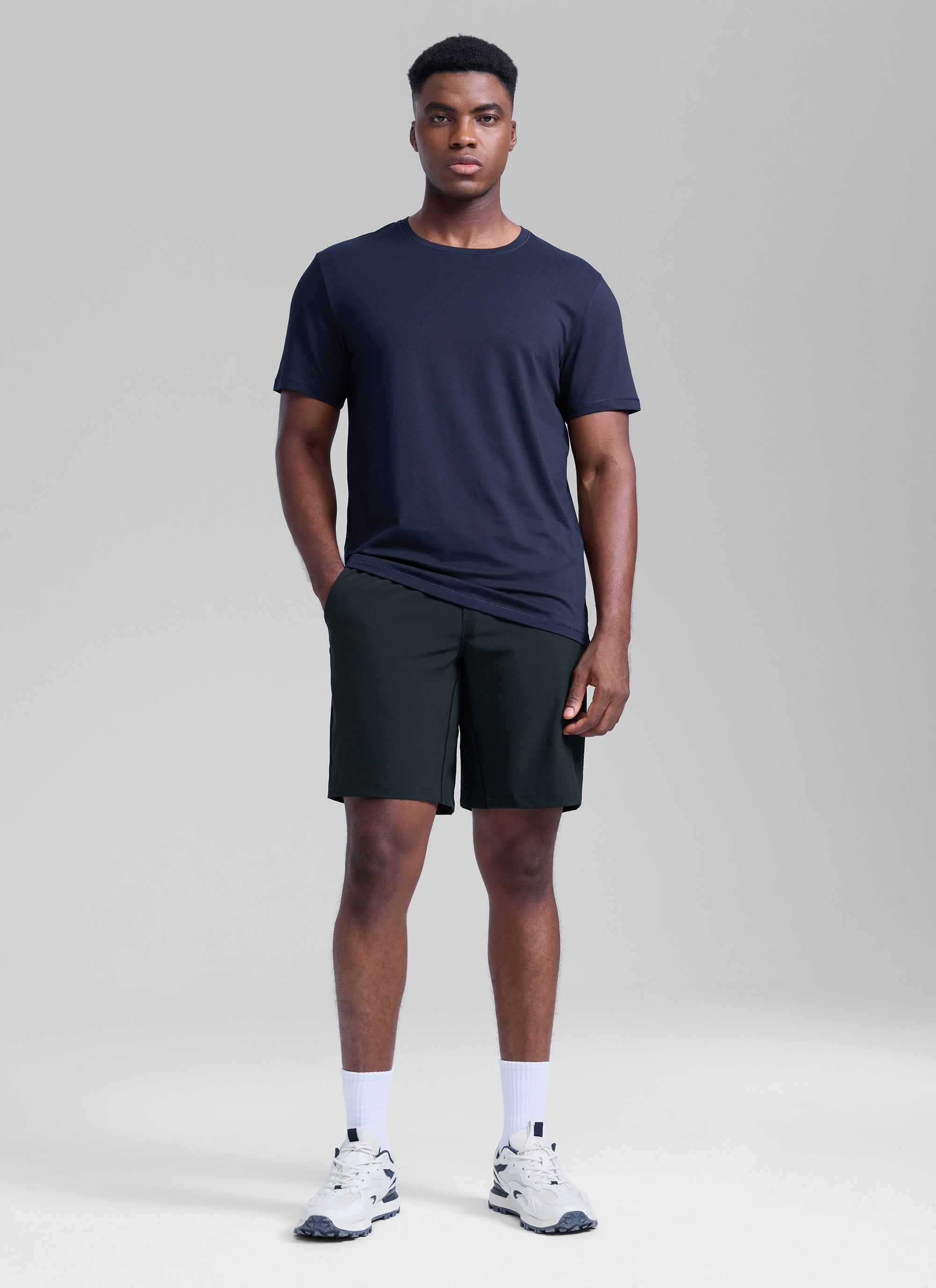 CRZ YOGA Men's Train Relaxed Fit Feathery-Fit Linerless Shorts 9