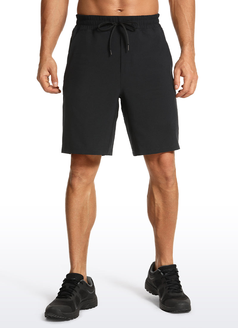 CRZ YOGA Men's Train Run Classic Fit Feathery-Fit Lined Shorts 9
