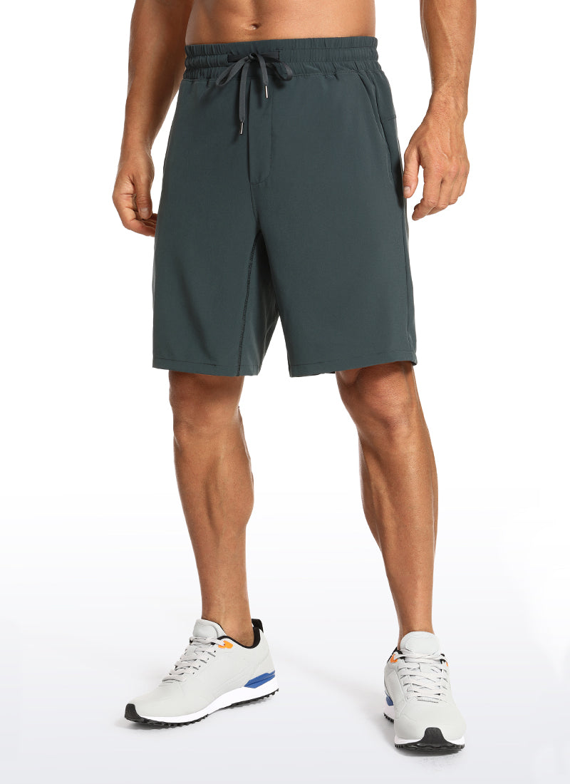 CRZ YOGA Men's Train Run Classic Fit Feathery-Fit Lined Shorts 9