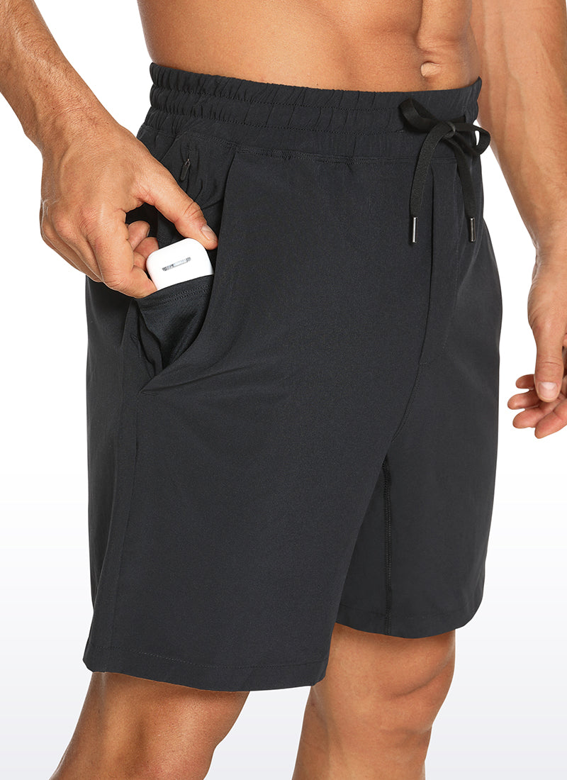 CRZ YOGA Men's Train Classic Fit Feathery-Fit Linerless Shorts 7