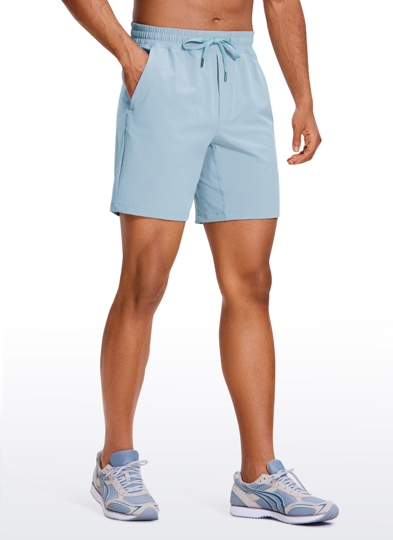 CRZ YOGA Men's Train Classic Fit Feathery-Fit Linerless Shorts 7
