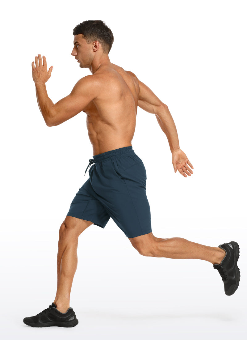 CRZ YOGA Men's Train Classic Fit Feathery-Fit Linerless Shorts 7'' Stelindigo