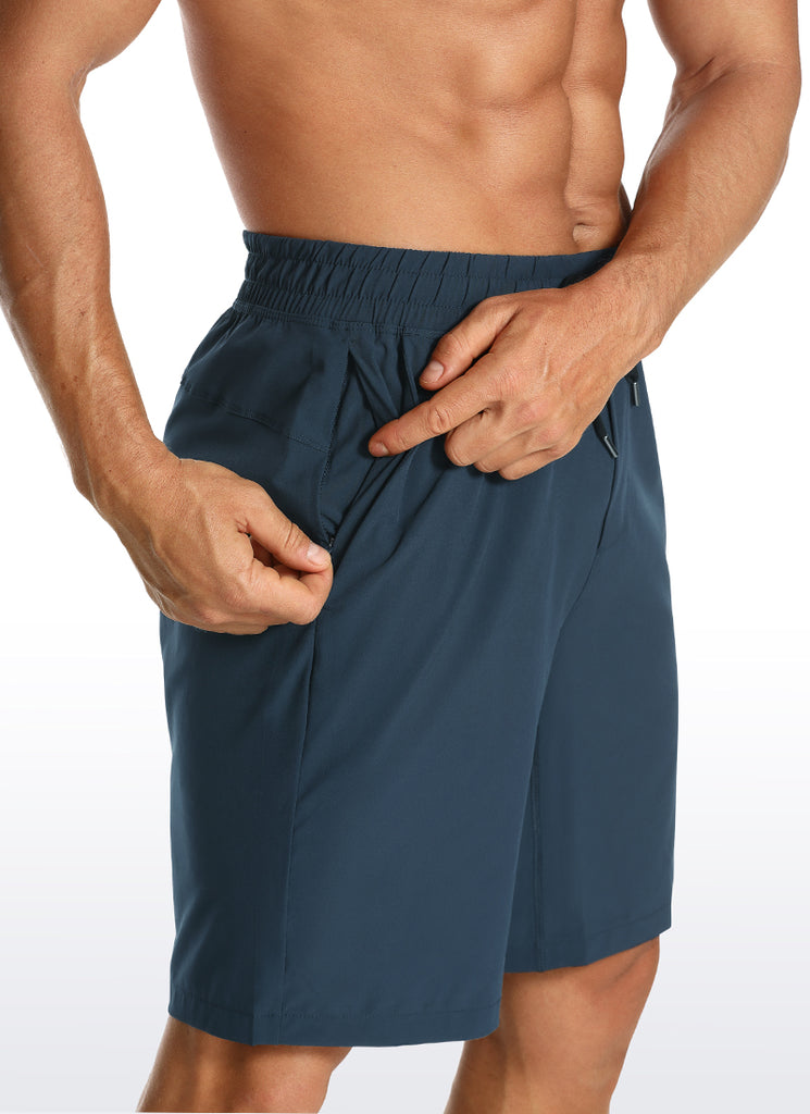CRZ YOGA Men's Train Classic Fit Feathery-Fit Linerless Shorts 7'' Stelindigo