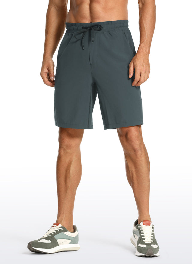 CRZ YOGA Men's Train Classic Fit Feathery-Fit Linerless Shorts 7'' Melanite