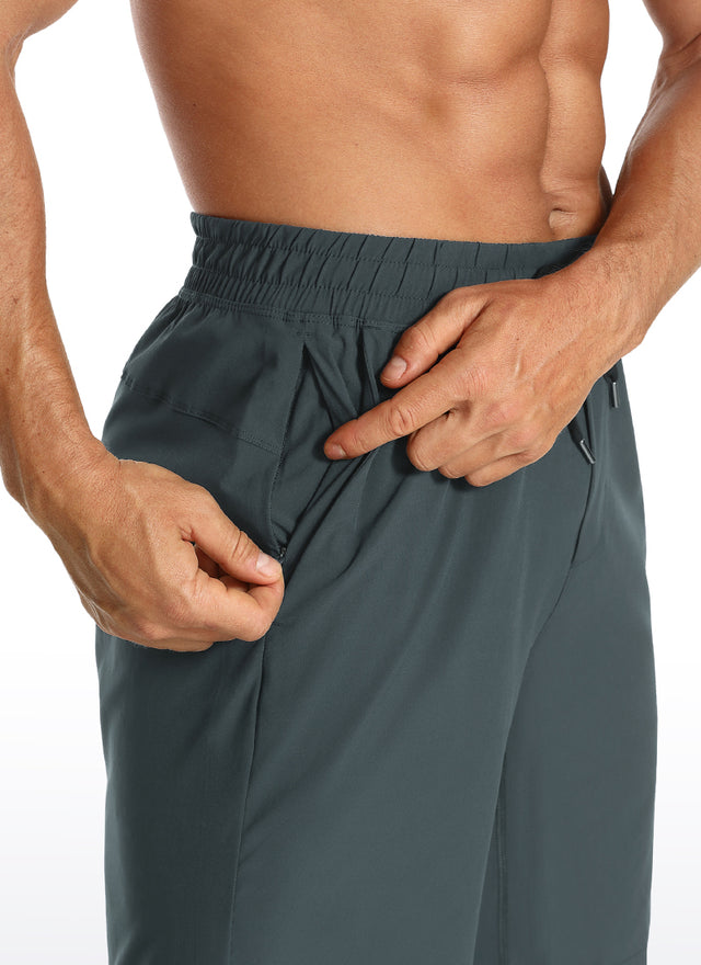 CRZ YOGA Men's Train Classic Fit Feathery-Fit Linerless Shorts 7'' Melanite