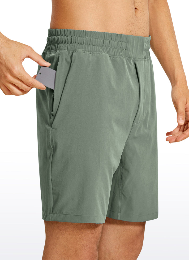 CRZ YOGA Men's Train Classic Fit Feathery-Fit Linerless Shorts 7