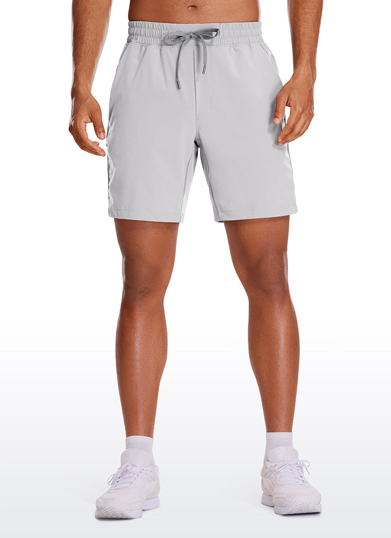 CRZ YOGA Men's Train Run Classic Fit Feathery-Fit Lined Shorts 7