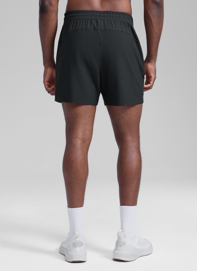 CRZ YOGA Men's Running Feathery-Fit Workout Linerless Shorts 5'' Black