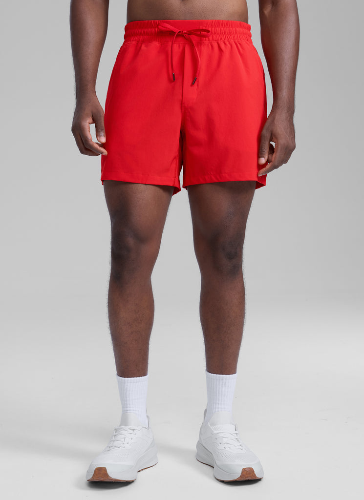 CRZ YOGA Men's Running Feathery-Fit Workout Linerless Shorts 5'' Grey Sage