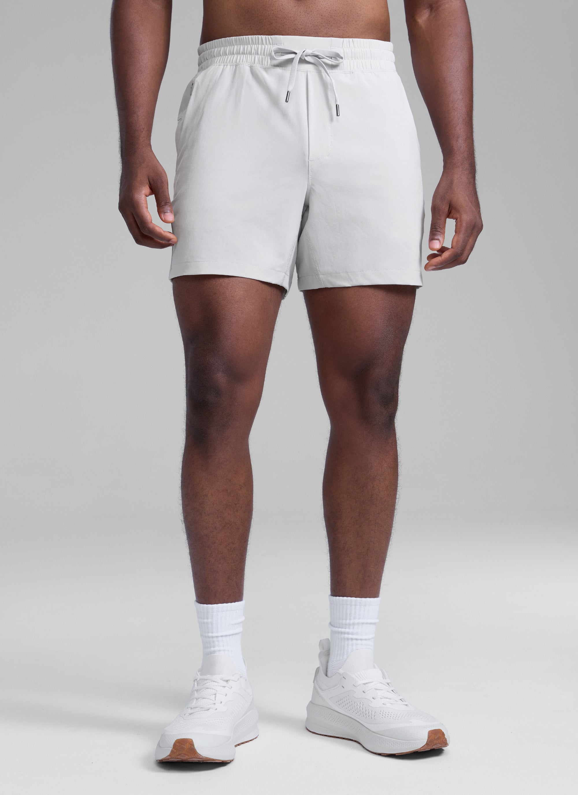 CRZ YOGA Men's Running Feathery-Fit Workout Linerless Shorts 5'' Deep Red