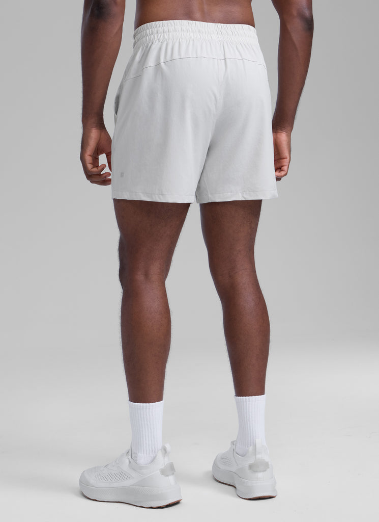 CRZ YOGA Men's Running Feathery-Fit Workout Linerless Shorts 5'' Deep Red