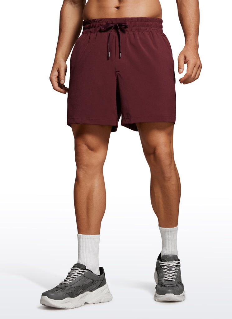 CRZ YOGA Men's Running Feathery-Fit Workout Linerless Shorts 5'' Sparkle Blue