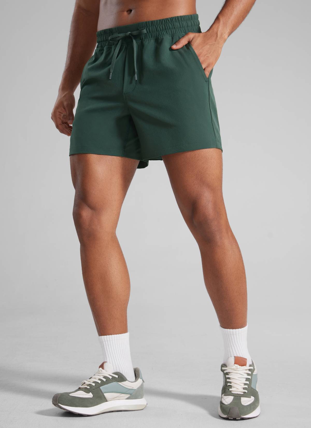 CRZ YOGA Men's Running Feathery-Fit Workout Linerless Shorts 5