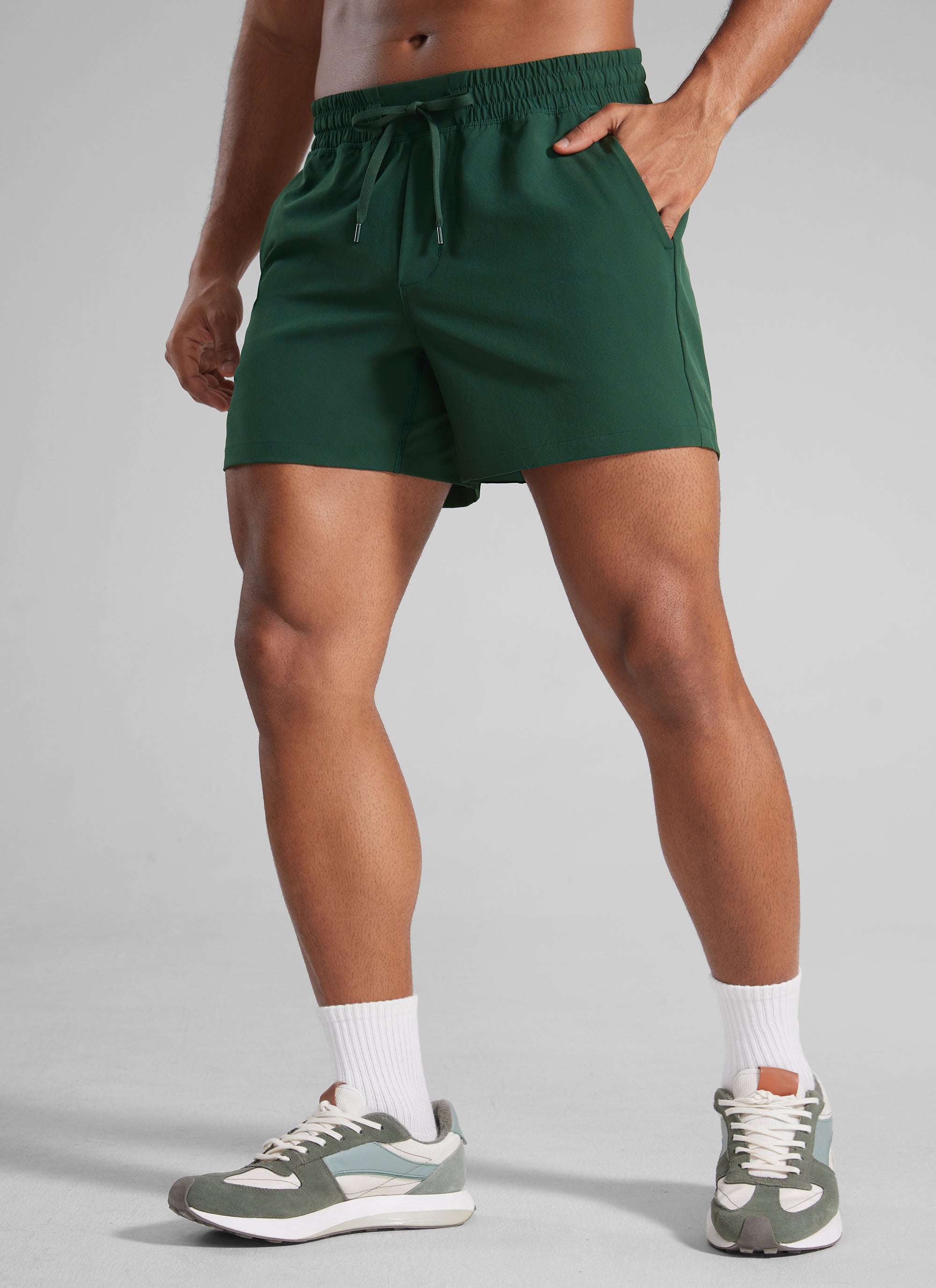 CRZ YOGA Men's Running Feathery-Fit Workout Linerless Shorts 5