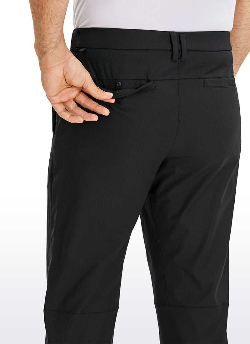 CRZ YOGA Mens Work Classic Fit All-Day Comfort Golf Pants Pockets