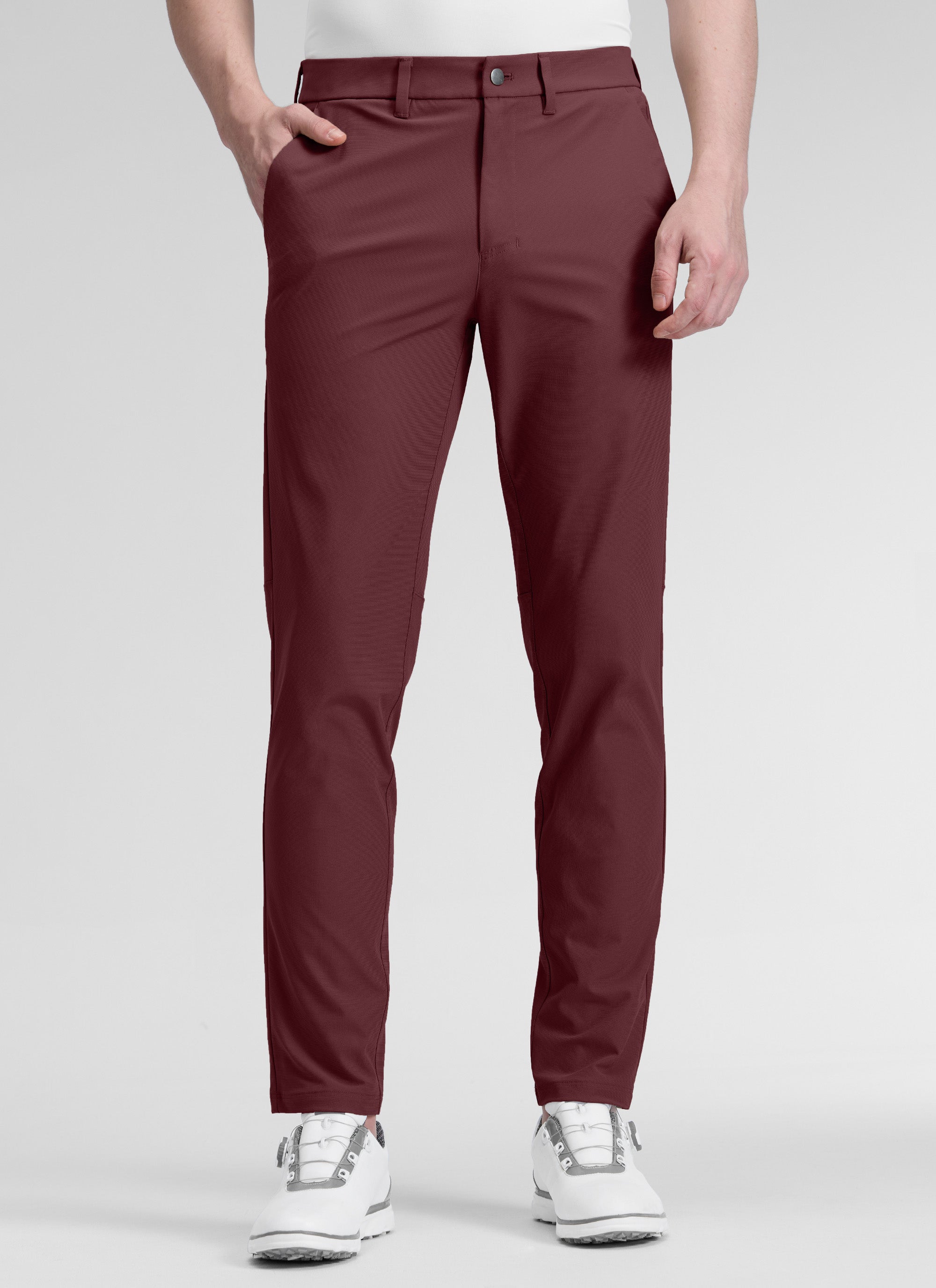 CRZ YOGA Mens Work Classic Fit All-Day Comfort Golf Pants Pockets