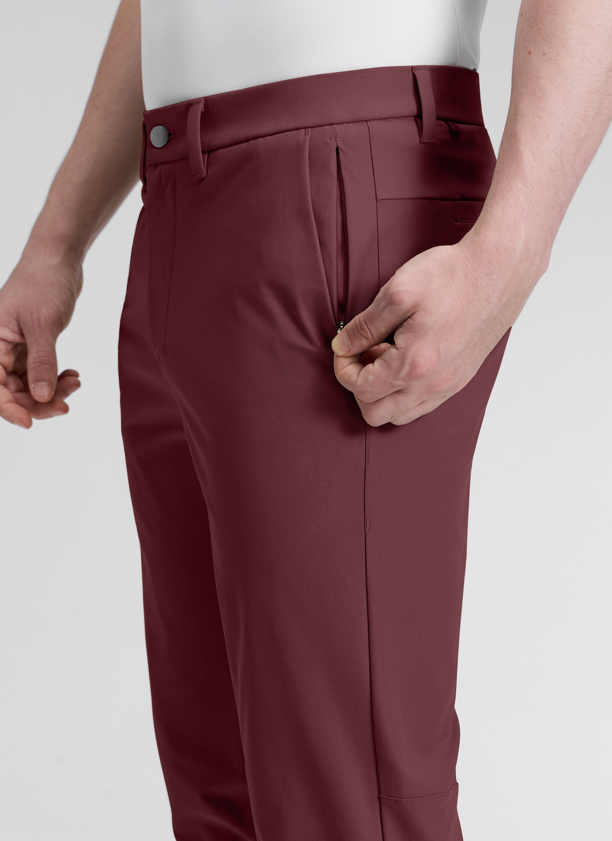 CRZ YOGA Mens Work Classic Fit All-Day Comfort Golf Pants Pockets