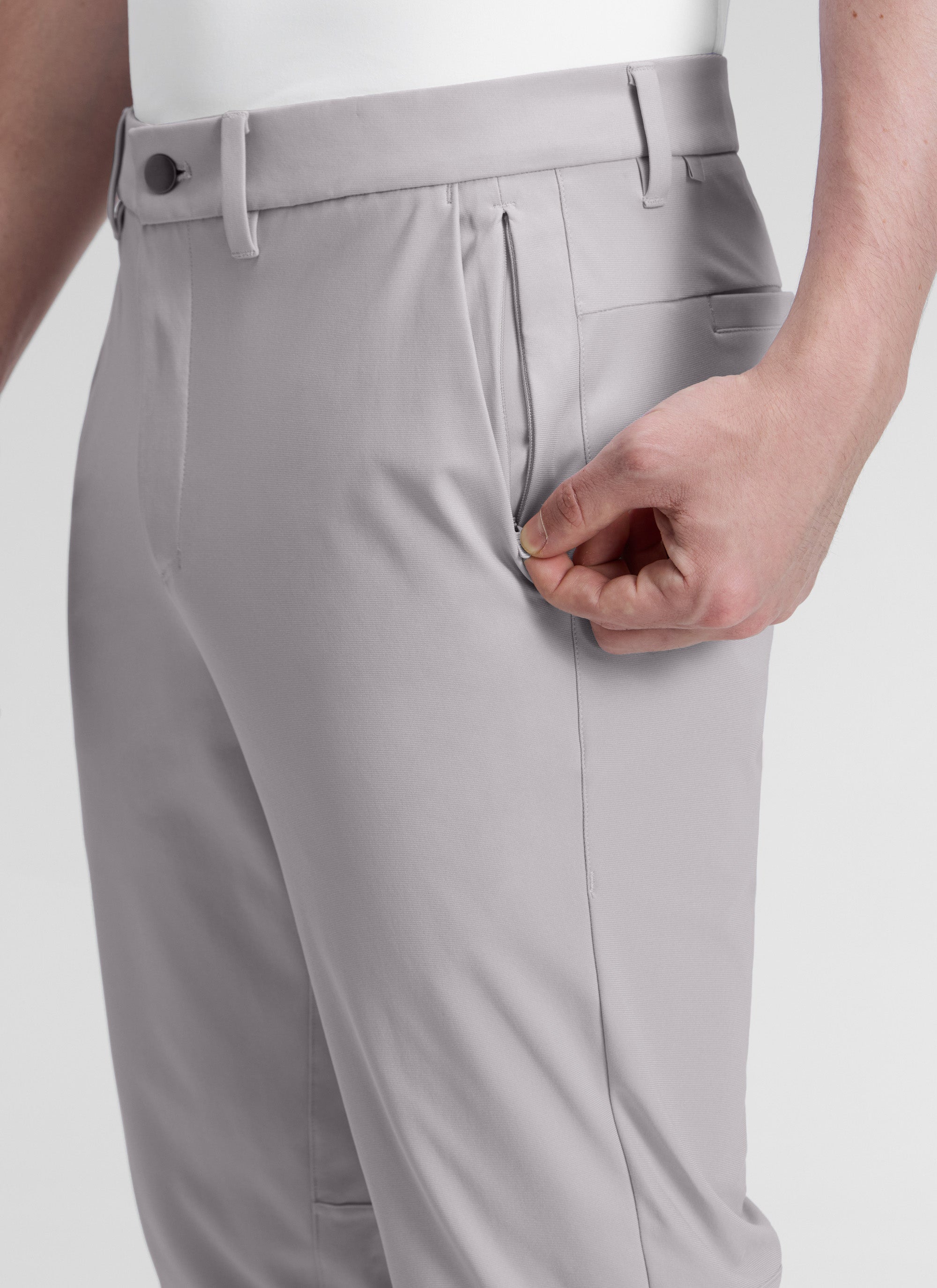 CRZ YOGA Mens Work Classic Fit All-Day Comfort Golf Pants Pockets