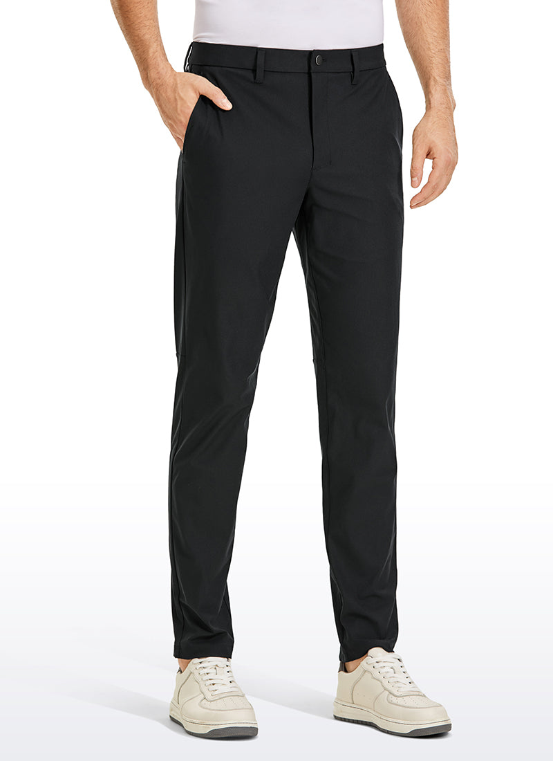 CRZ YOGA Mens Work Classic Fit All-Day Comfort Golf Pants Pockets