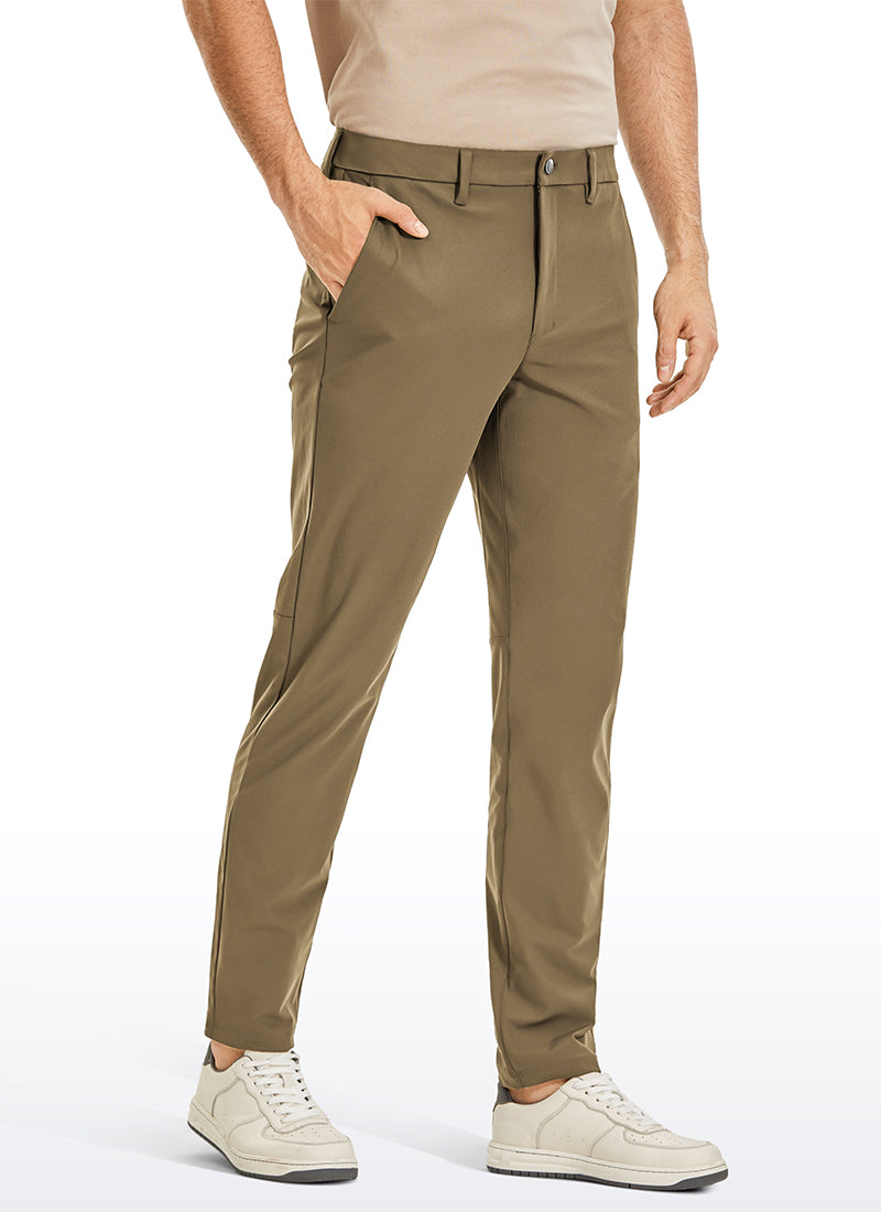 CRZ YOGA Mens Work Classic Fit All-Day Comfort Golf Pants Pockets