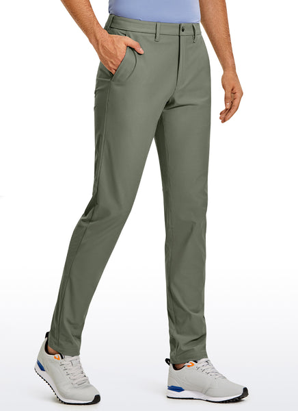 CRZ YOGA Mens Work Classic Fit All-Day Comfort Golf Pants Pockets