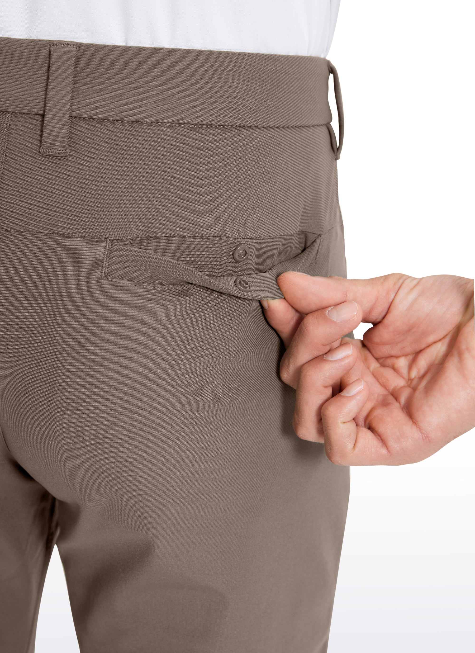 CRZ YOGA Mens Work Classic Fit All-Day Comfort Golf Pants Pockets
