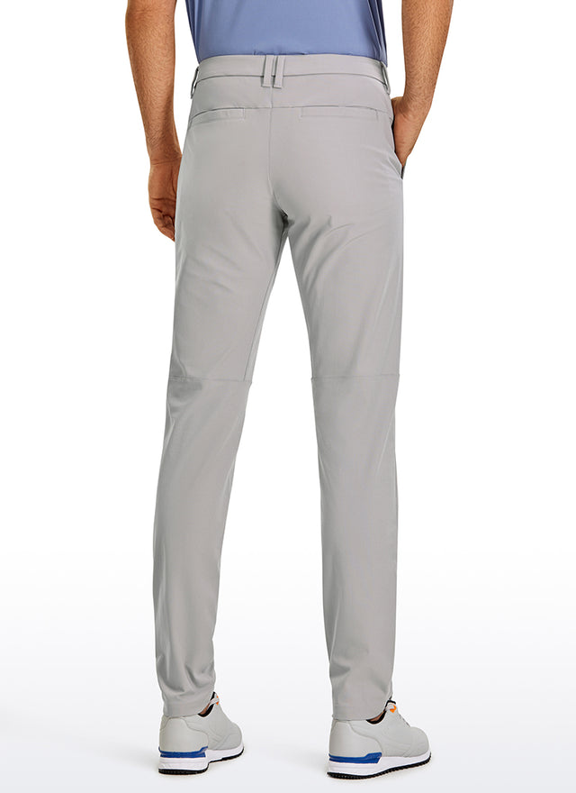 CRZ YOGA Man's All-Day Comfy Quick Dry Pocket Golf Pant 36” Gull Gray