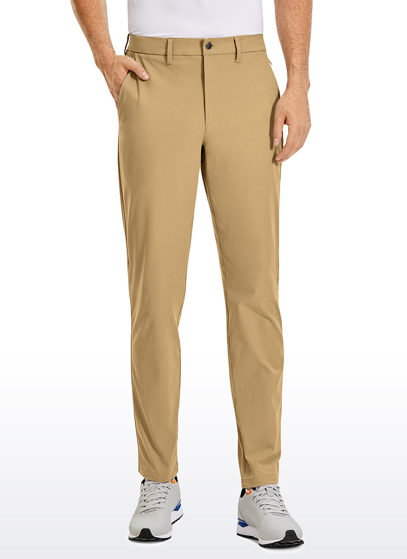 CRZ YOGA Mens Work Classic Fit All-Day Comfort Golf Pants Pockets