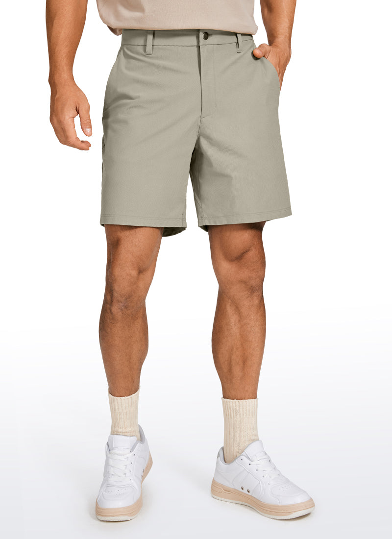 CRZ YOGA Men's Work Classic Fit All-Day Comfort Golf Shorts Pocket