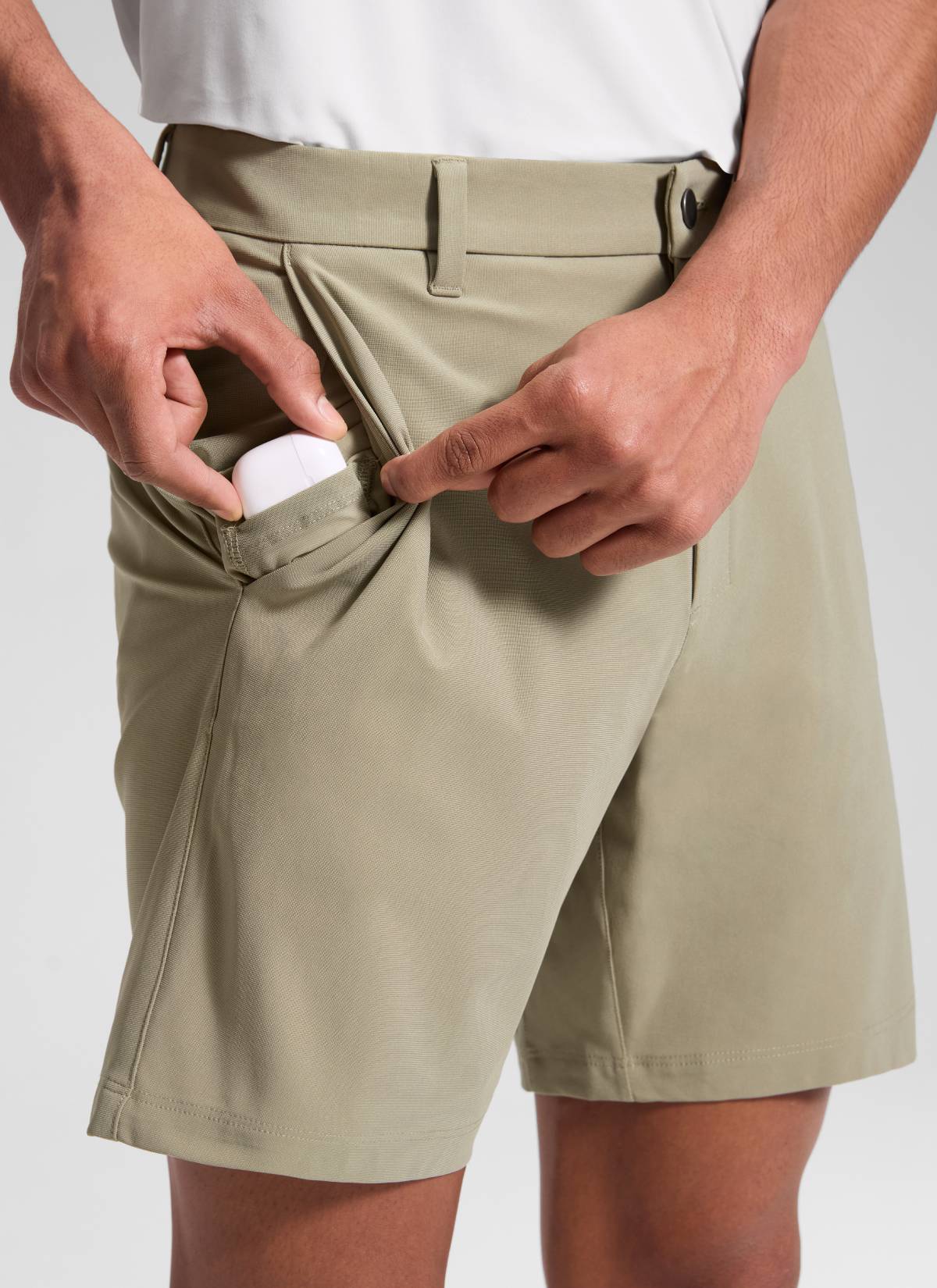 CRZ YOGA Men's Work Classic Fit All-Day Comfort Golf Shorts Pocket
