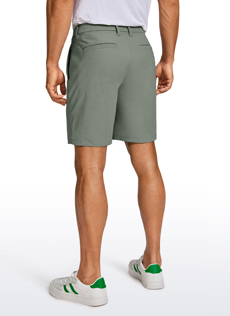 CRZ YOGA Men's Work Classic Fit All-Day Comfort Golf Shorts Pocket