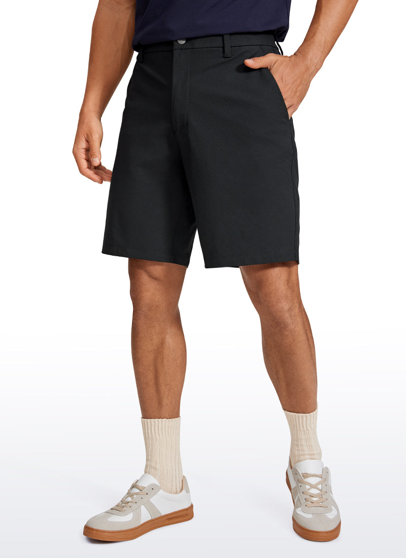 CRZ YOGA Men's Work Classic Fit All-Day Comfort Golf Shorts Pocket