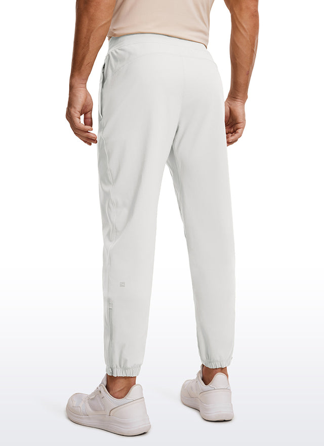 CRZ YOGA Men's Run Slim Fit On the Travel Joggers 32''- Ankle Zipper Khali Barley