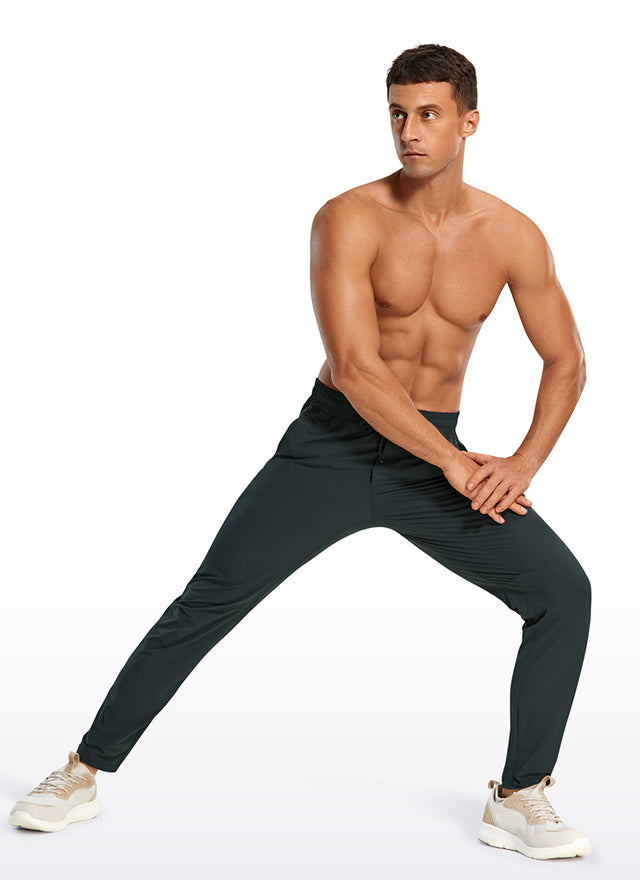 CRZ YOGA Men's Train Relaxed Fit Quick Dry Workout Pants 30'' Melanite