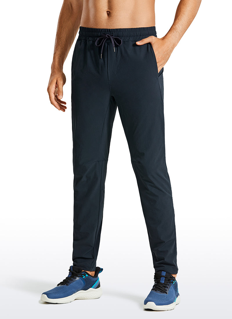 CRZ YOGA Men's Train Relaxed Fit Quick Dry Workout Pants 30'' Black