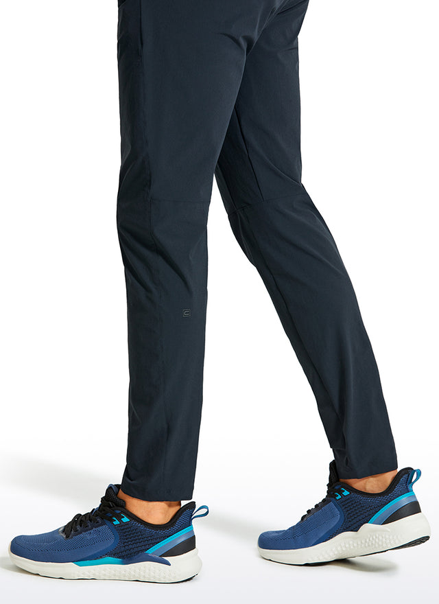 CRZ YOGA Men's Train Relaxed Fit Quick Dry Workout Pants 30'' Black