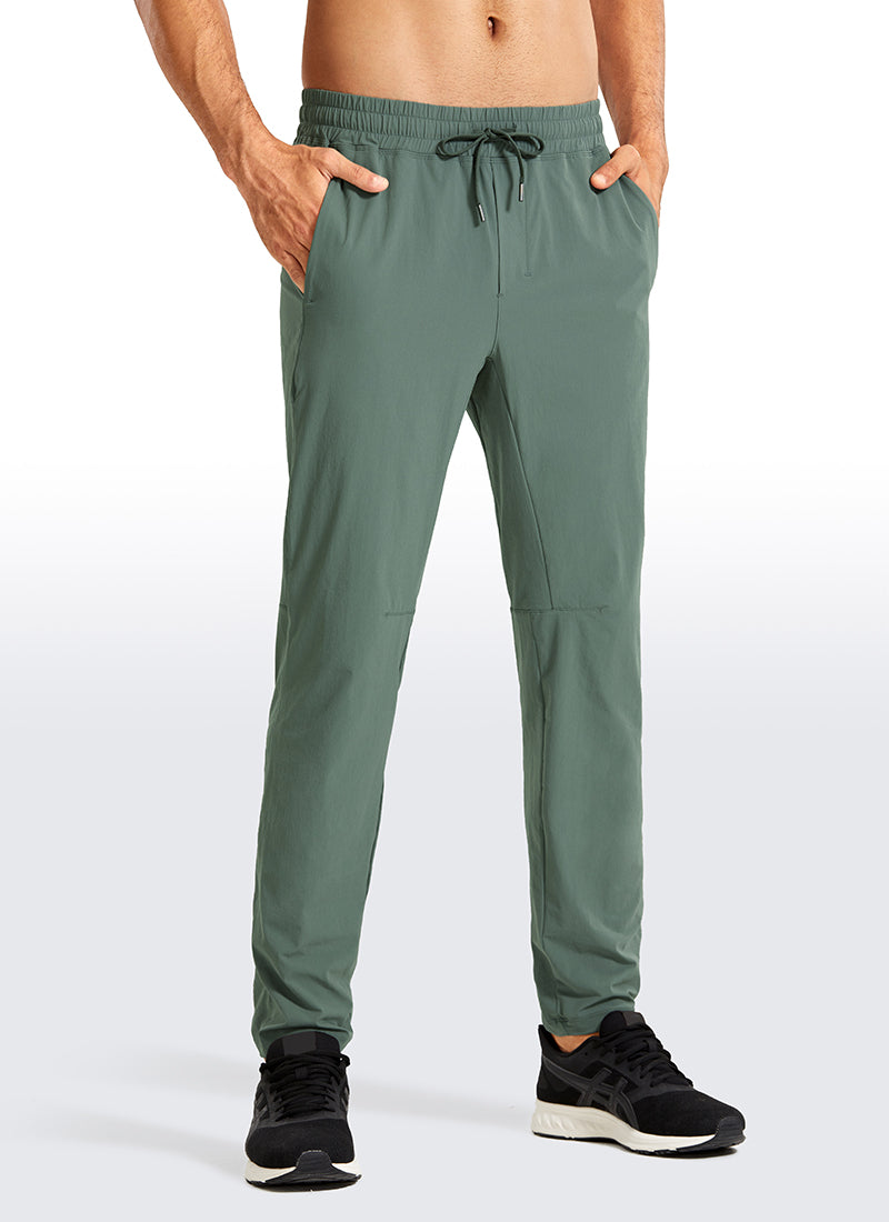 CRZ YOGA Men's Train Relaxed Fit Quick Dry Workout Pants 30'' Black