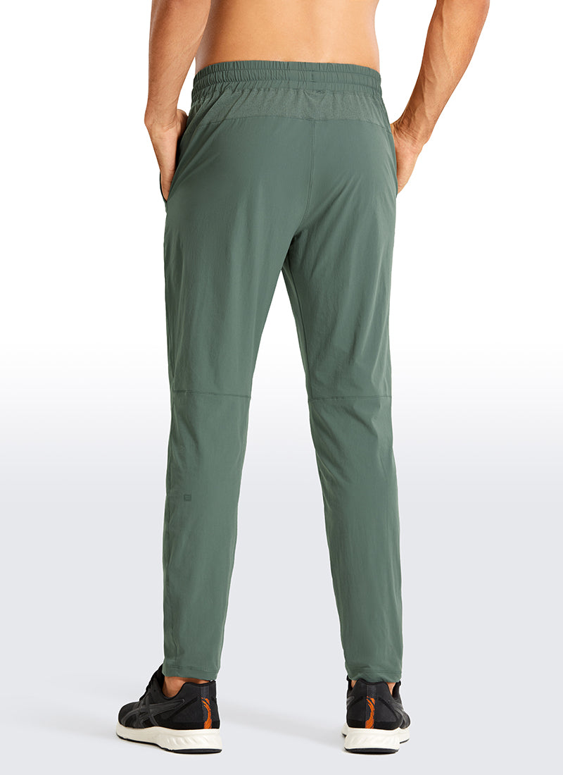 CRZ YOGA Men's Train Relaxed Fit Quick Dry Workout Pants 30'' True Navy