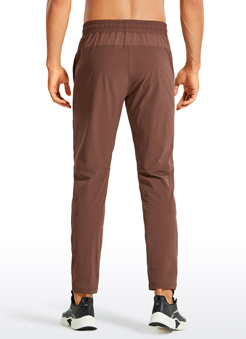 CRZ YOGA Men's Train Relaxed Fit Quick Dry Workout Pants 30'' True Navy