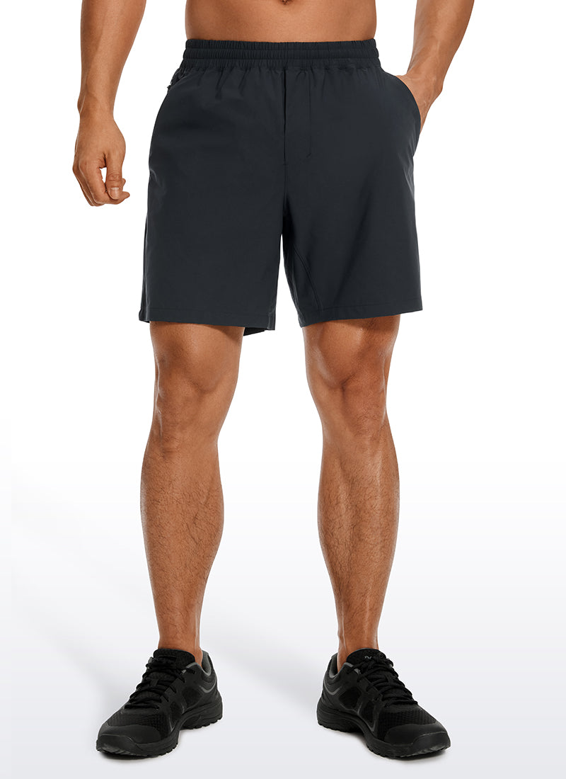 CRZ YOGA Men's Running Ultra-Light Linerless Shorts 7'' Black