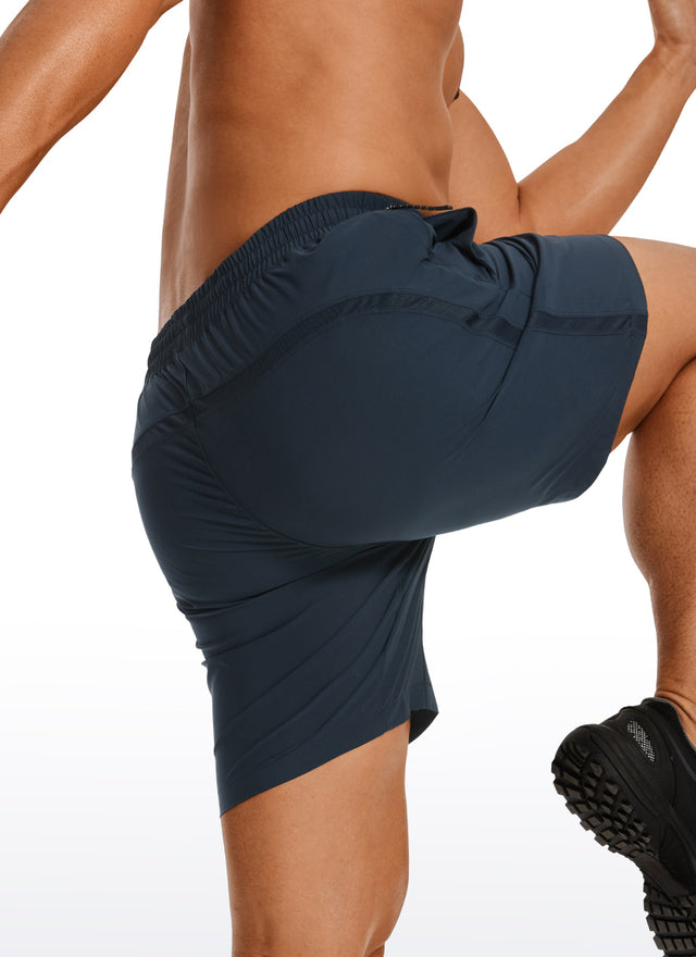 CRZ YOGA Men's Running Ultra-Light Linerless Shorts 7'' True Navy