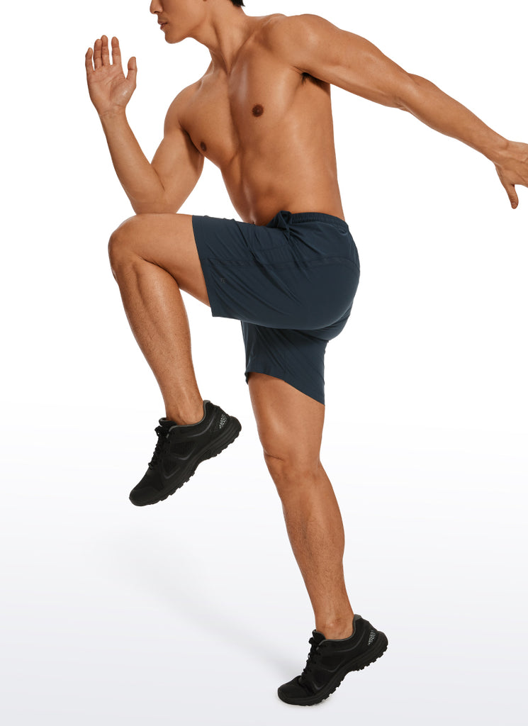 CRZ YOGA Men's Running Ultra-Light Linerless Shorts 7'' Stelindigo