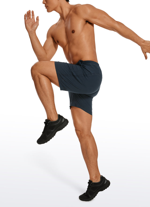CRZ YOGA Men's Running Ultra-Light Linerless Shorts 7'' Stelindigo
