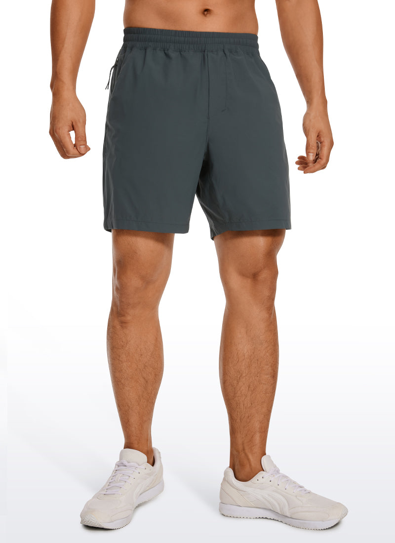 CRZ YOGA Men's Running Ultra-Light Linerless Shorts 7'' Melanite