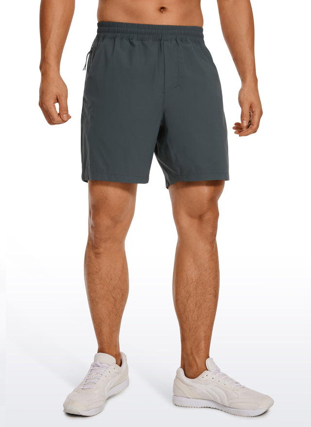 CRZ YOGA Men's Running Ultra-Light Linerless Shorts 7'' Melanite