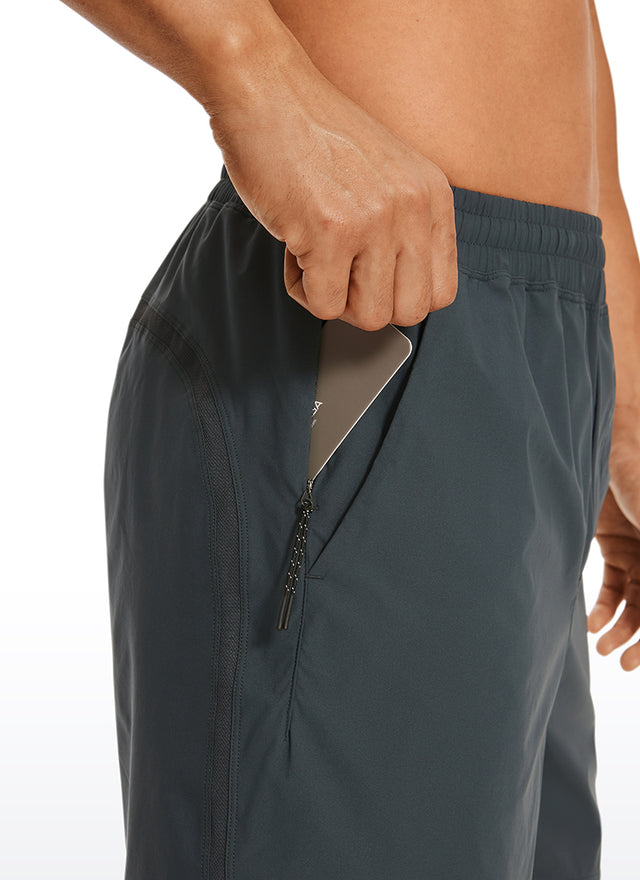 CRZ YOGA Men's Running Ultra-Light Linerless Shorts 7'' Melanite