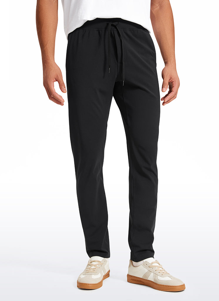 CRZ YOGA Men's Train Relaxed Fit On the Travel Pants 30'' True Navy